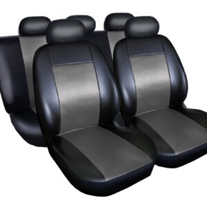 Huse Scaune VOLKSWAGEN Golf 5 Piele Eco Gri/Negru