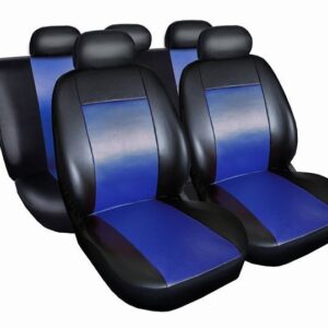Huse Scaune Auto Opel Astra H Piele Eco Albastru/Negru