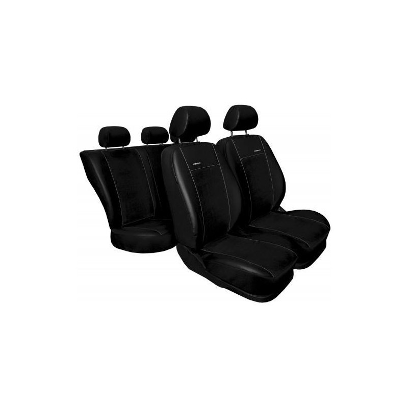 Huse scaune auto Ford Focus piele + alcantara negru