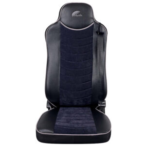 HUSE SCAUNE PENTRU MAN TGX EURO 5 PIELE ECOLOGICA + VELVET NEGRU