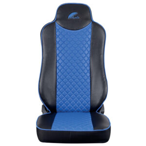 HUSE SCAUNE PENTRU MERCEDES ACTROS EURO 5 1844 MP2 MP3 MP4 PIELE ECOLOGICA NEAGRA + ALBASTRU