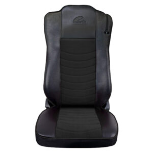 HUSE SCAUN TRUCK PENTRU MERCEDES MP5 MP6 EURO 6 PIELE ECOLOGICA NEAGRA + VELUR NEGRU