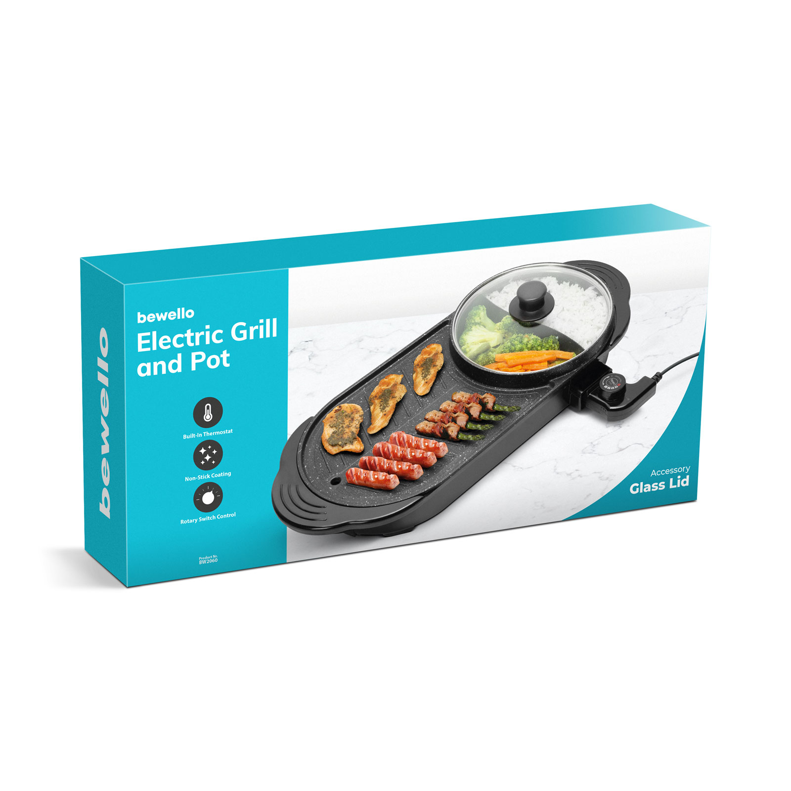 Grătar și oală electrică - 230V - 1500 W - imagine 4