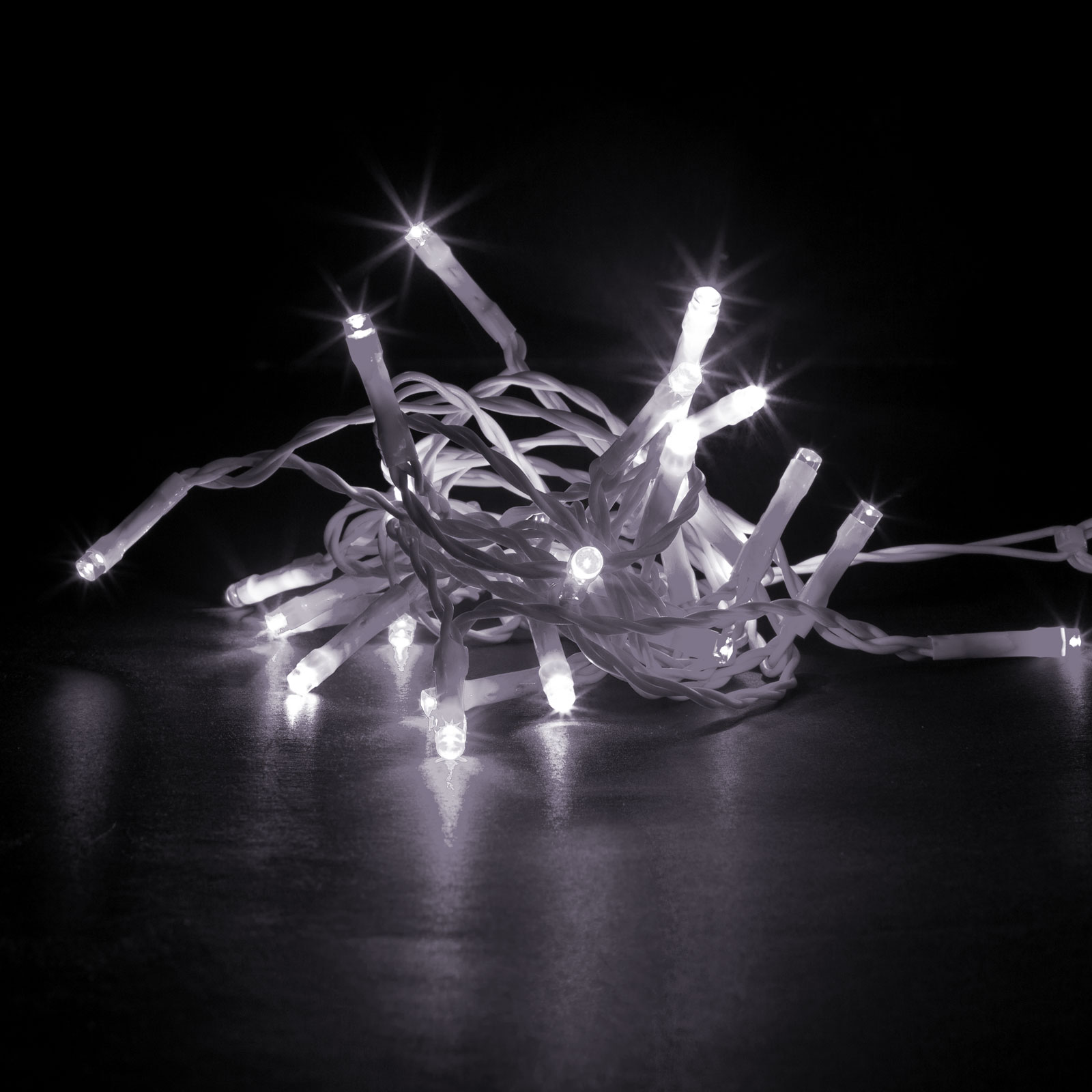 Perdea luminoasă - 100 LEDuri - albă - IP44 - 2,2 m - 8 programe - imagine 3